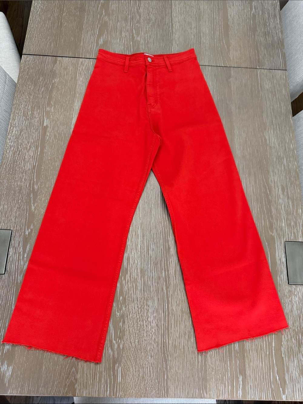 pistola Bright Red Wide-Leg Chinos